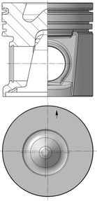 Piston 40185600 KOLBENSCHMIDT