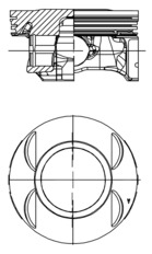 Piston 40199600 KOLBENSCHMIDT