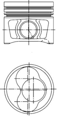 Piston 40408600 KOLBENSCHMIDT