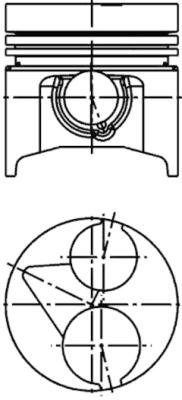 Piston 40410620 KOLBENSCHMIDT