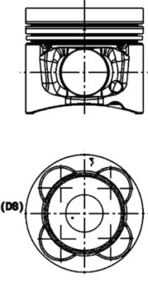 Piston 40476610 KOLBENSCHMIDT