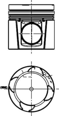 Piston 40733600 KOLBENSCHMIDT