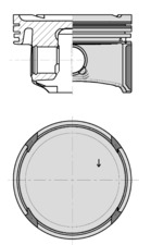 Piston 40795600 KOLBENSCHMIDT