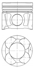 Piston 41070600 KOLBENSCHMIDT