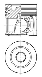 Piston 40679600 KOLBENSCHMIDT