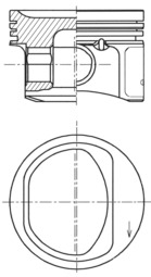 Piston 41754600 KOLBENSCHMIDT