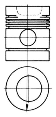 Piston 91118600 KOLBENSCHMIDT