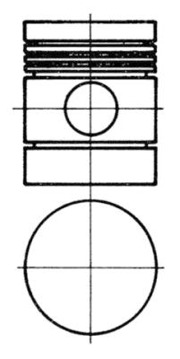 Piston 91130600 KOLBENSCHMIDT