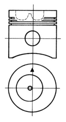 Piston 93045600 KOLBENSCHMIDT