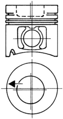 Piston 93484602 KOLBENSCHMIDT