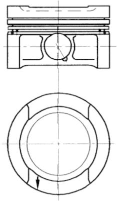 Piston 94503700 KOLBENSCHMIDT