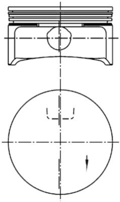 Piston 99741601 KOLBENSCHMIDT