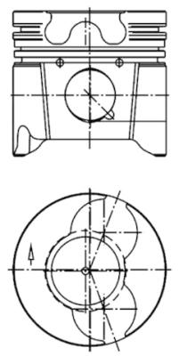 Piston 99879601 KOLBENSCHMIDT