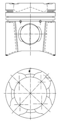 Piston 94846600 KOLBENSCHMIDT