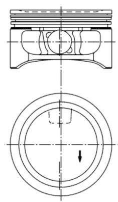 Piston 94912600 KOLBENSCHMIDT