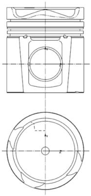 Piston 99985600 KOLBENSCHMIDT