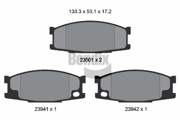 Set placute frana,frana disc BPD1994 BENDIX Braking