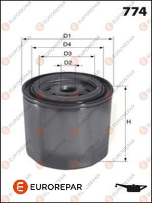Filtru ulei 1613723280 EUROREPAR