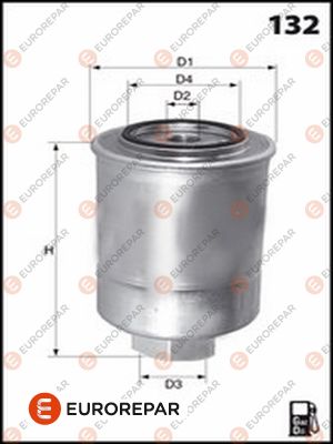Filtru combustibil 1643630980 EUROREPAR