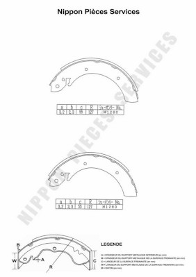 Set saboti frana N350N78 NPS
