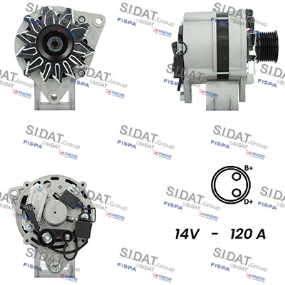 Generator / Alternator A12ML0100A2 FISPA
