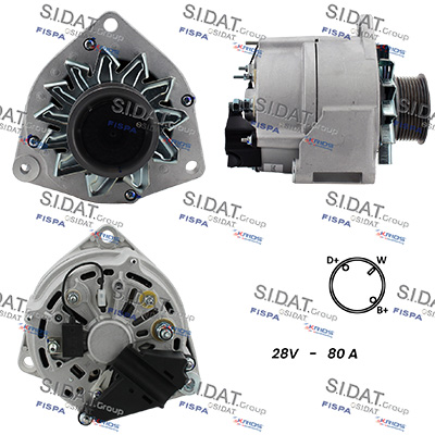 Generator / Alternator A24BH0034A2 FISPA