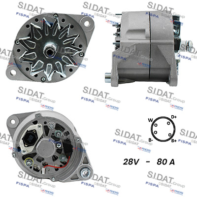 Generator / Alternator A24BH0078A2 FISPA