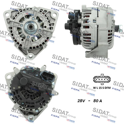 Generator / Alternator A24BH0093 FISPA