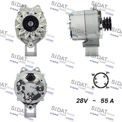 Generator / Alternator A24BH0117A2 FISPA