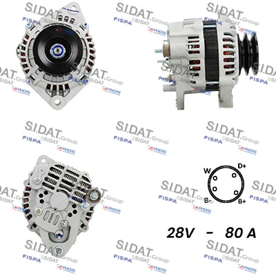 Generator / Alternator A24MH0141A2 FISPA