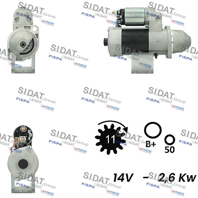 Starter S12BH0288A2 FISPA