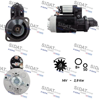 Starter S12BH0302A2 FISPA