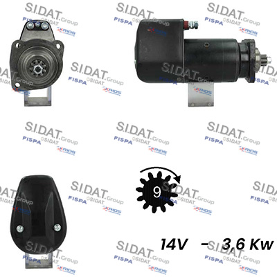 Starter S12BH0778A2 FISPA