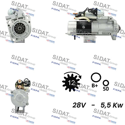 Starter S24MH0075A2 FISPA
