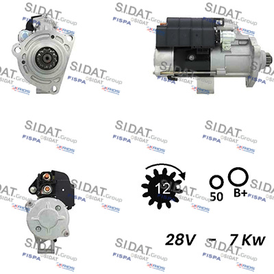 Starter S24MH0125A2 FISPA