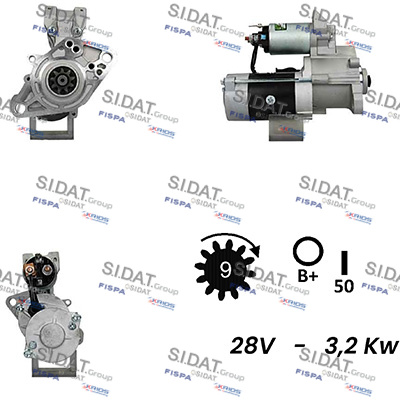 Starter S24MH0127A2 FISPA