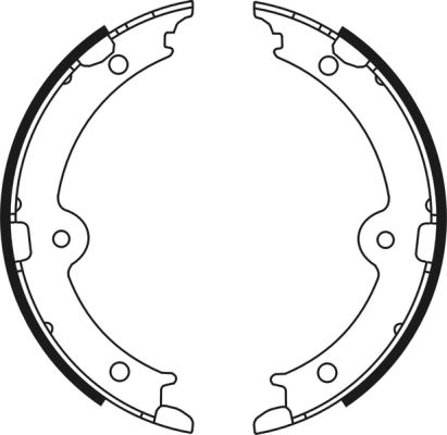 Set saboti frana, frana de mana C02087ABE ABE