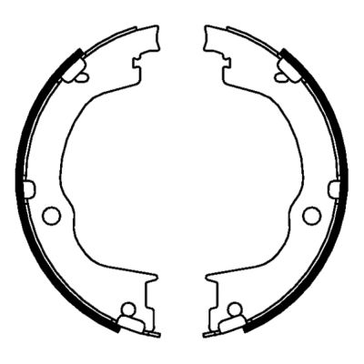 Set saboti frana, frana de mana CRX002ABE ABE