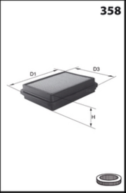 Filtru aer BB003 MISFAT