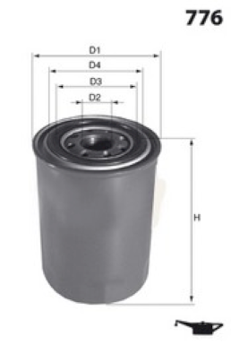 Filtru ulei Z162 MISFAT