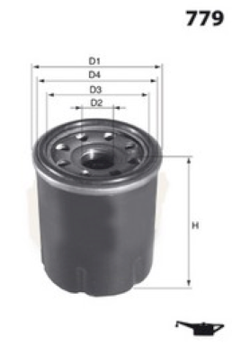 Filtru ulei Z734 MISFAT