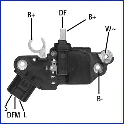 Regulator, alternator 130593 HITACHI