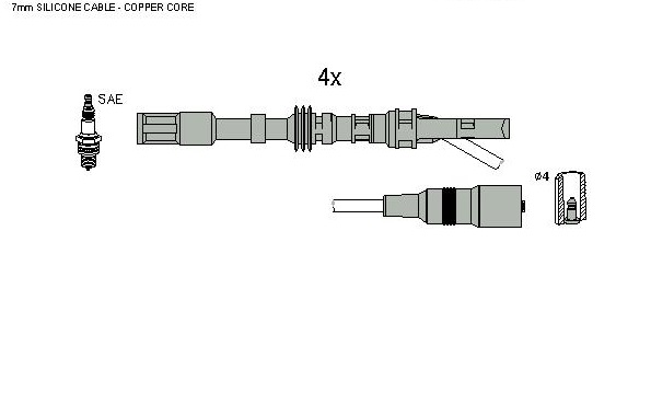 Set cablaj aprinder 134134 HITACHI