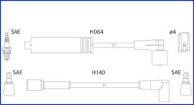 Set cablaj aprinder 134239 HITACHI