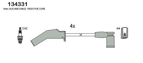 Set cablaj aprinder 134331 HITACHI