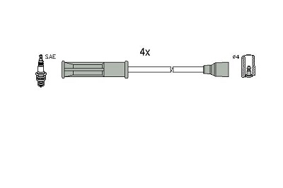 Set cablaj aprinder 134516 HITACHI