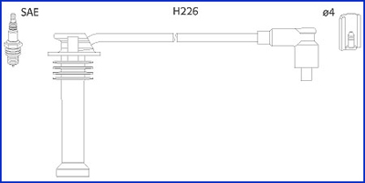 Set cablaj aprinder 134672 HITACHI