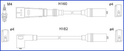 Set cablaj aprinder 134706 HITACHI