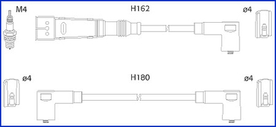 Set cablaj aprinder 134707 HITACHI