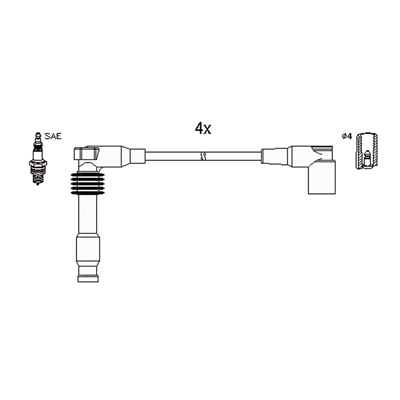 Set cablaj aprinder 134759 HITACHI